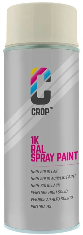 Weekendaanbieding CROP RAL 1013 Hoogglans Parelwit spuitbus 400ml